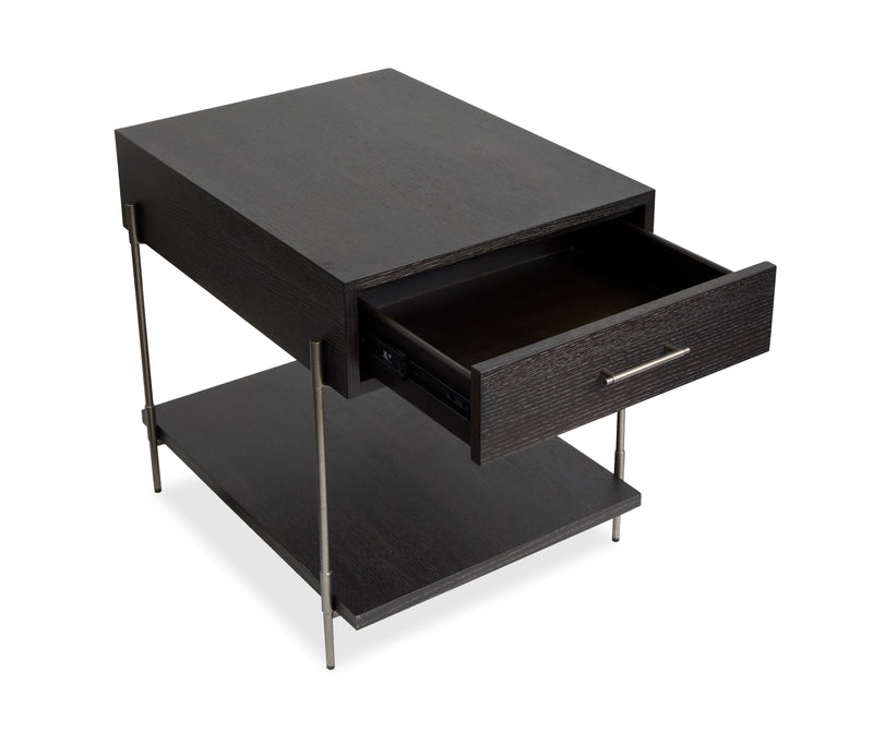 Table de bout Corrall de 20 po avec rangement - Briarsmoke foncé
