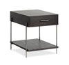 Table de bout Corrall de 20 po avec rangement - Briarsmoke foncé