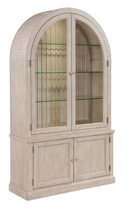 Armoire vitrée Corsa de 47,5 po - Chêne gris clair