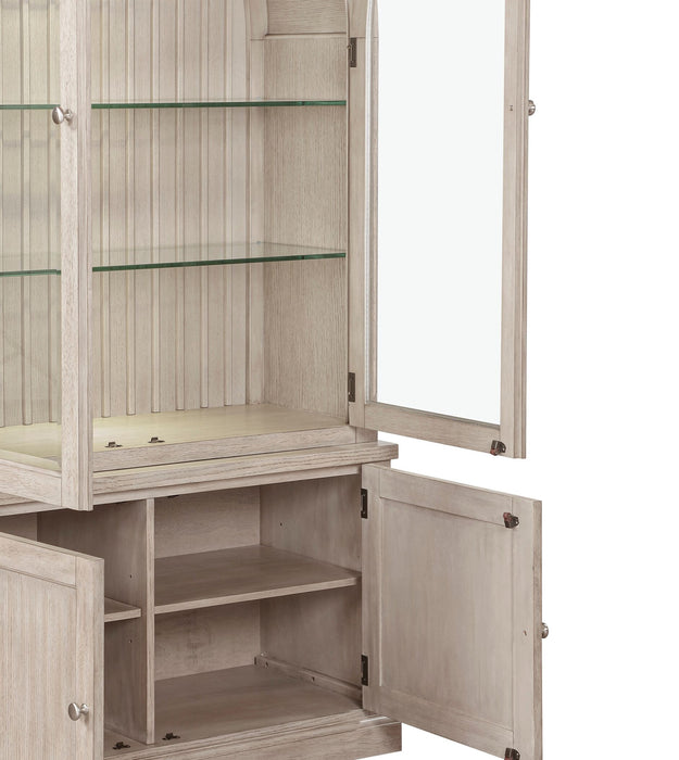 Armoire vitrée Corsa de 47,5 po - Chêne gris clair