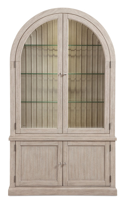 Armoire vitrée Corsa de 47,5 po - Chêne gris clair
