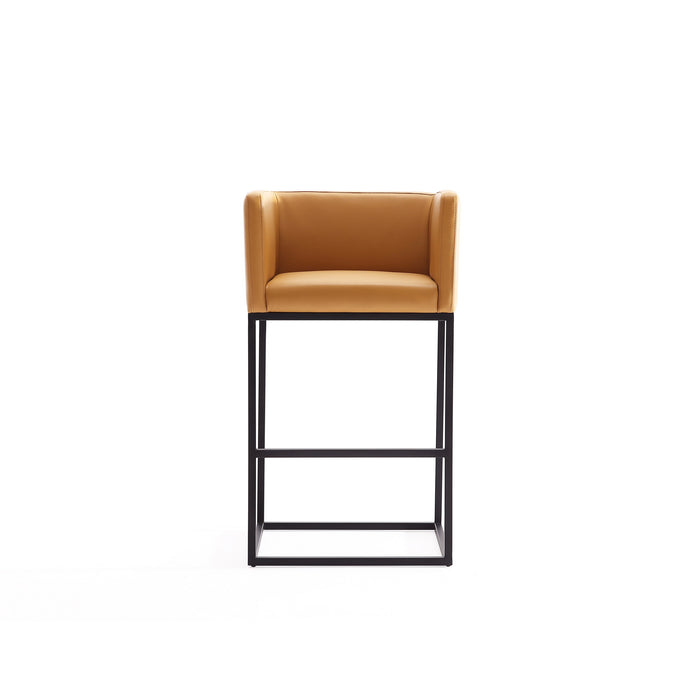 Tabouret bar Embassy de Manhattan Comfort de hauteur comptoir de 34 po en métal - argile