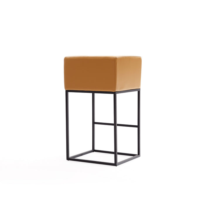 Tabouret bar Embassy de Manhattan Comfort de hauteur comptoir de 34 po en métal - argile