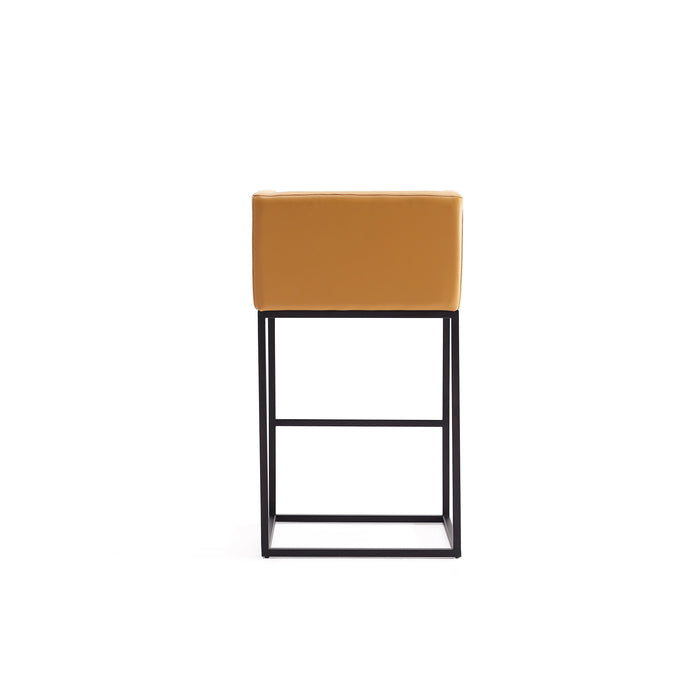 Tabouret bar Embassy de Manhattan Comfort de hauteur comptoir de 34 po en métal - argile