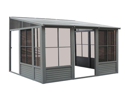 Gazebo Penguin Florence - Wall Mounted Solarium 10x16 Metal Roof|Gazebo Penguin Florence - Solarium mural 10x16 Toit d'acier