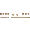 Trousse de poignées et de boutons Café bronze brossé de 48 po pour cuisinière et surface de cuisson professionnelles - CXPR8HKPTBZ
