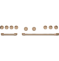 Trousse de poignées et de boutons Café bronze brossé de 48 po pour cuisinière et surface de cuisson professionnelles - CXPR8HKPTBZ