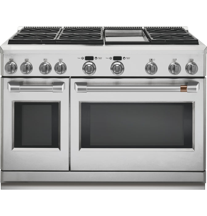 Coup de pied Café de 48 po en acier inoxydable pour cuisinière professionnelle - CXPR8TKPMSS