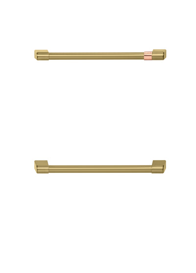 Café Brushed Brass Double-Drawer Dishwasher Handle Kit - CXQD2H2PNCG|Trousse de poignées Café laiton brossé pour lave-vaisselle à 2 tiroirs - CXQD2H2PNCG