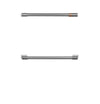 Trousse de poignées Café acier inoxydable brossé pour réfrigérateur sous le comptoir - CXQD2H2PNSS