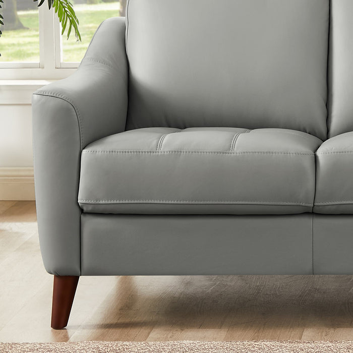 Sofa Ersa de Hydeline en cuir - gris
