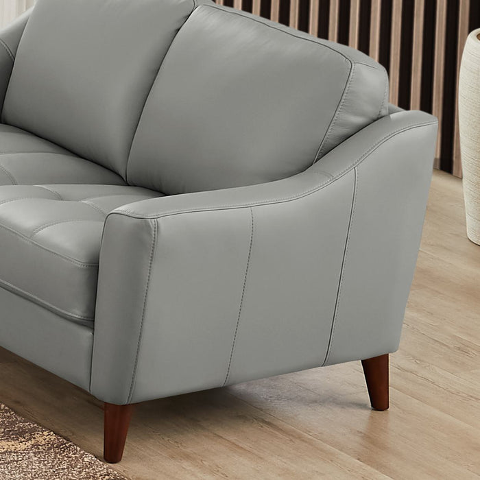 Sofa Ersa de Hydeline en cuir - gris