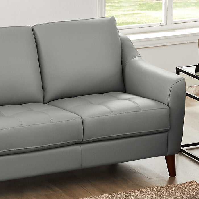 Sofa Ersa de Hydeline en cuir - gris