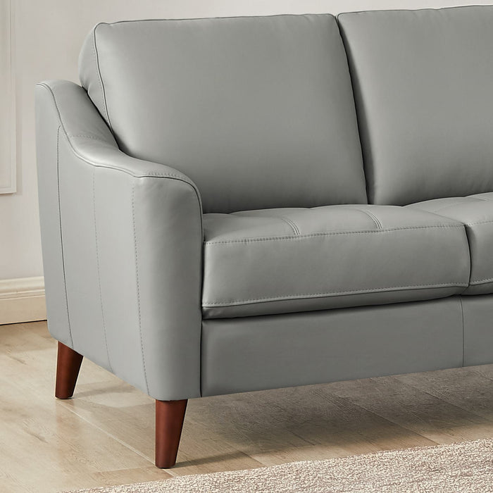 Sofa Ersa de Hydeline en cuir - gris