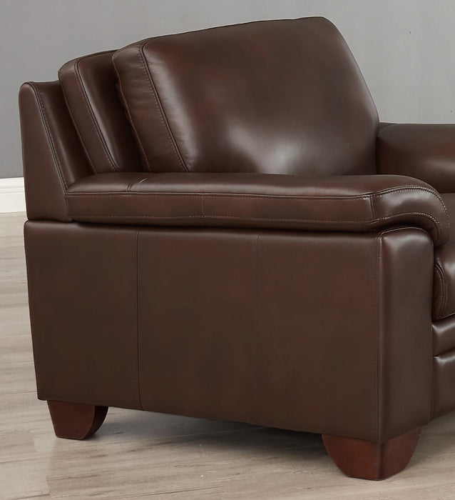 Fauteuil Magnum de Hydeline en cuir - brun