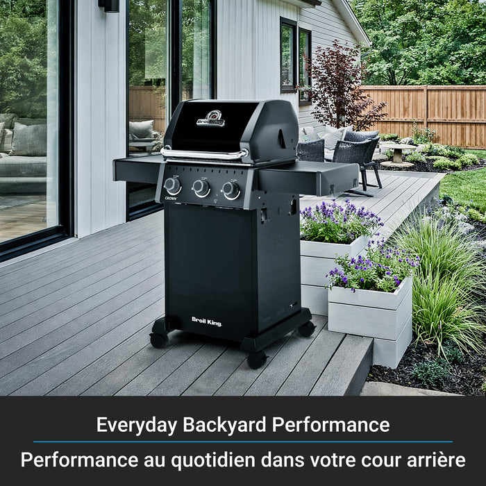 Broil King Crown 310 Shadow 4-bruleurs 32 000 BTU Barbecue a gaz naturel - 864057