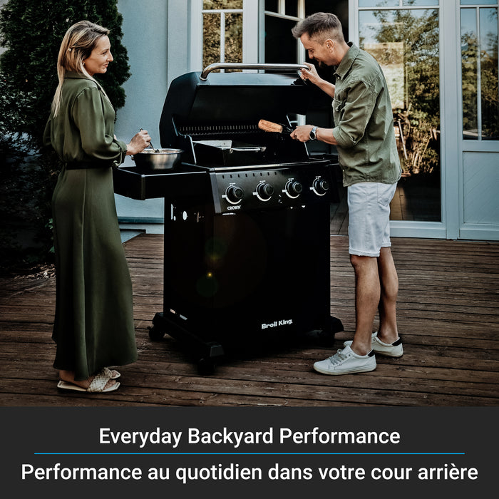 Broil King Crown 410 Shadow 4-bruleurs 40 000 BTU Barbecue a gaz propane - 865054