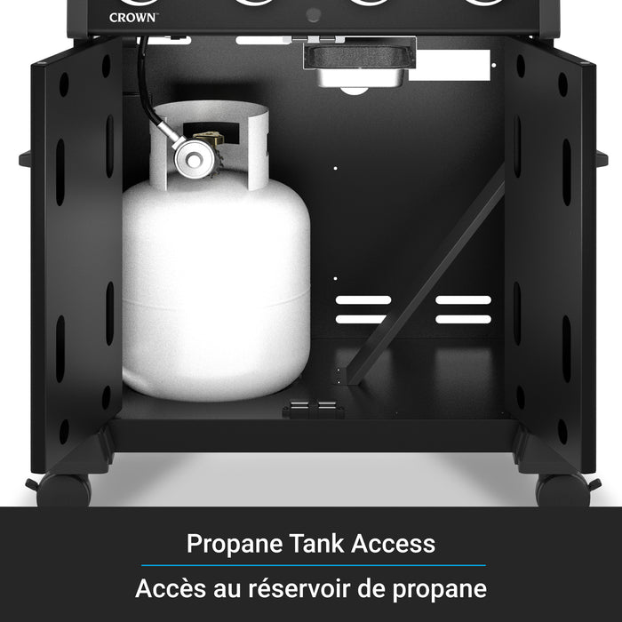 Broil King Crown 420 Shadow 4-bruleurs 40 000 BTU Barbecue a gaz propane - 865154