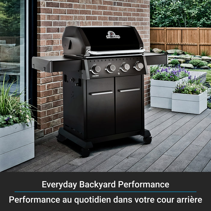 Broil King Crown 420 Shadow 4-bruleurs 40 000 BTU Barbecue a gaz naturel - 865157
