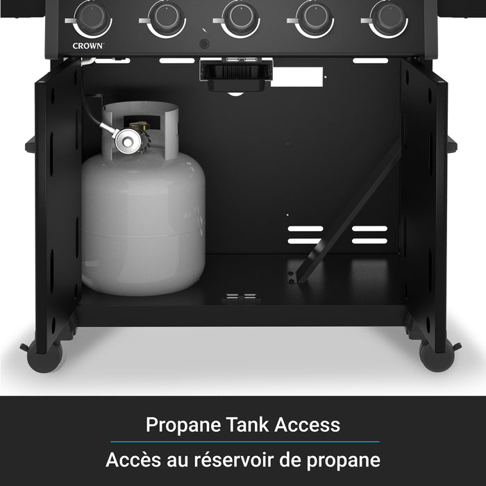 Broil King Crown 520 Shadow 5-bruleurs 45 000 BTU Barbecue a gaz propane - 866154