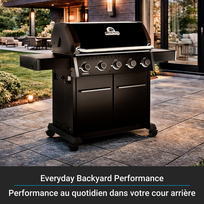 Broil King Crown 520 Shadow 5-bruleurs 45 000 BTU Barbecue a gaz naturel - 866157