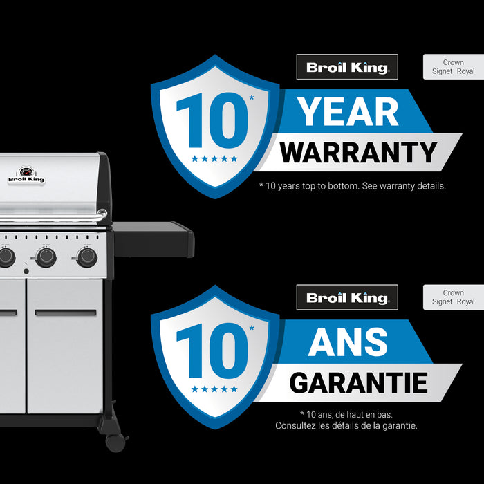 Broil King Crown S 440 4-bruleurs 40 000 BTU Barbecue a gaz naturel - 865367