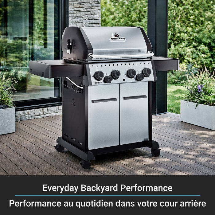 Broil King Crown S 490 4-bruleurs 40 000 BTU Barbecue a gaz naturel - 865387