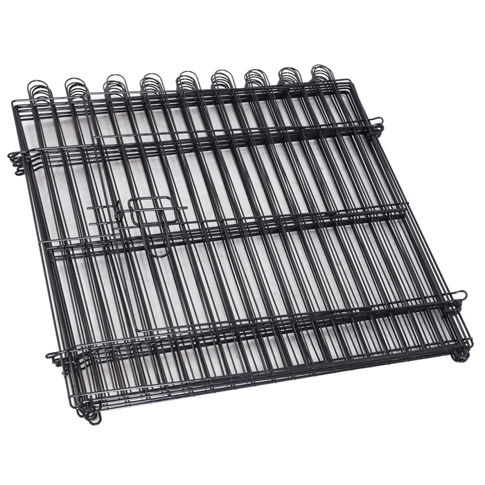 Pawhut 61 Cm 8 Panneaux Octogone Pour Animal De Compagnie Parc D'exercice Pliable Pour Chien Cage Stylo Chiot Chenil, Noir