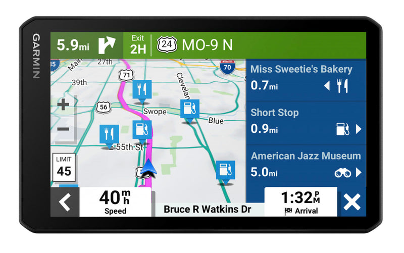 Garmin Drivecam™ 76 Gps Navigateur - Trajet Quotidien Avec Ecran De 7\", Camera Embarquee Et Commandes Vocales