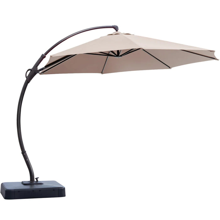 Parasol deporte Lausaint 3,35 m avec base beige