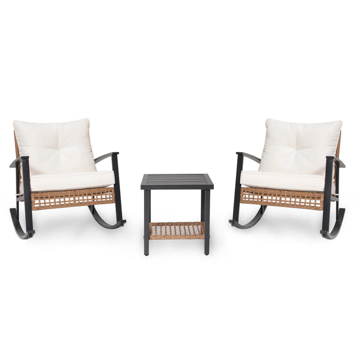 Ensemble de conversation pour patio Lausaint 3 pieces beige