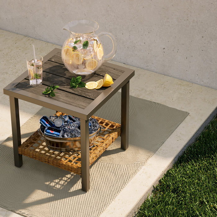 Ensemble de conversation pour patio Lausaint 3 pieces beige