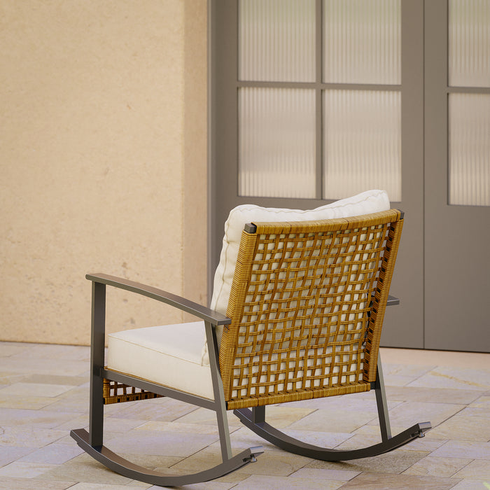 Ensemble de conversation pour patio Lausaint 3 pieces beige