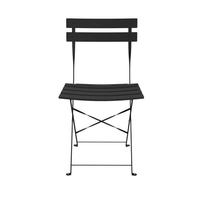 Ensemble bistro pliant 3 pieces Lausaint noir