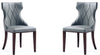 Ensemble 2 chaises de salle à manger Reine de Manhattan Comfort en similicuir - gris galet