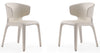Ensemble 2 chaises de salle à manger Conrad de Manhattan Comfort en similicuir - crème