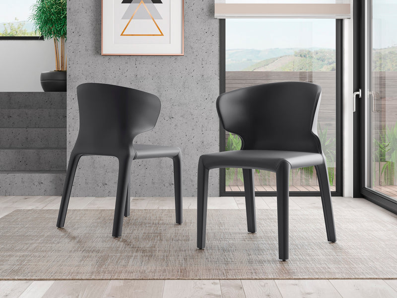 Ensemble 2 chaises de salle à manger Conrad de Manhattan Comfort en similicuir - gris