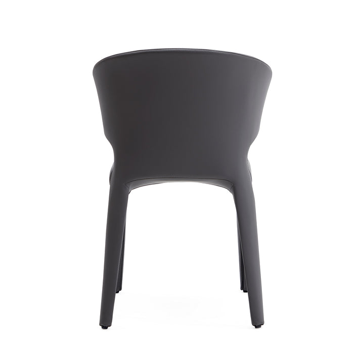 Ensemble 2 chaises de salle à manger Conrad de Manhattan Comfort en similicuir - gris