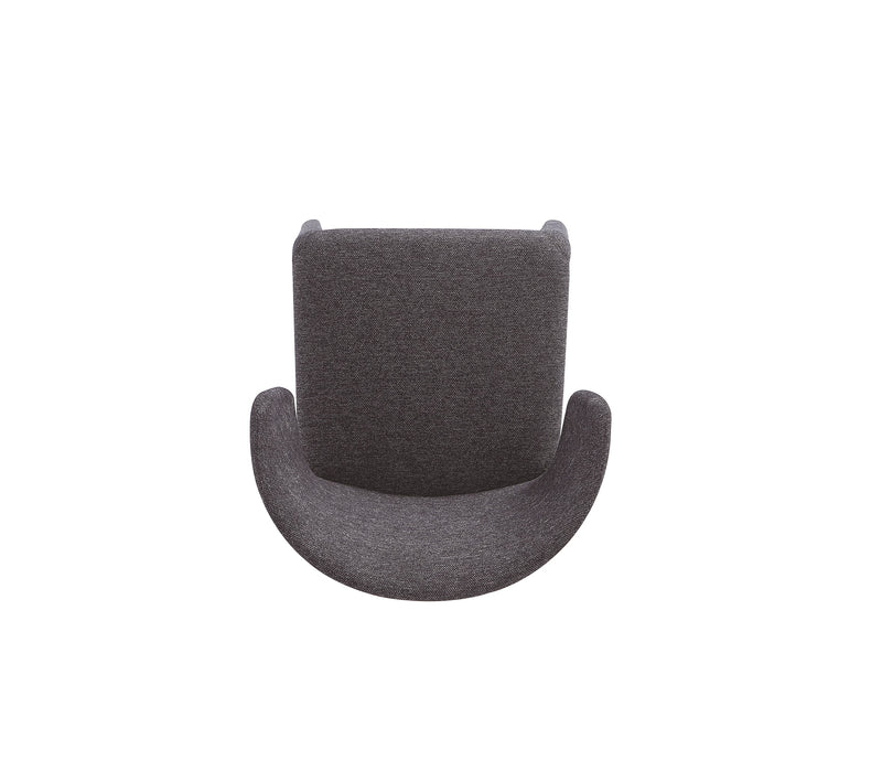 Ensemble 2 chaises de salle à manger modernes Conrad de Manhattan Comfort en tweed tissé - noir