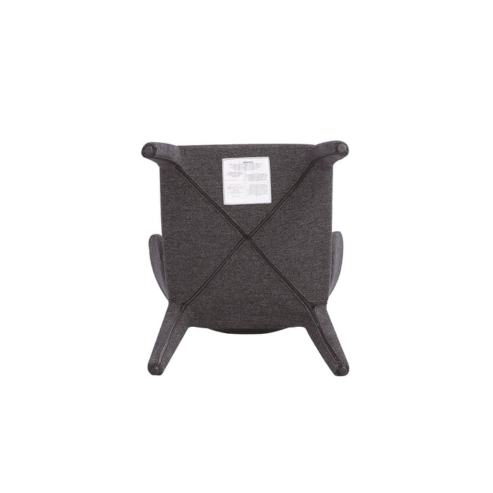 Ensemble 2 chaises de salle à manger modernes Conrad de Manhattan Comfort en tweed tissé - noir