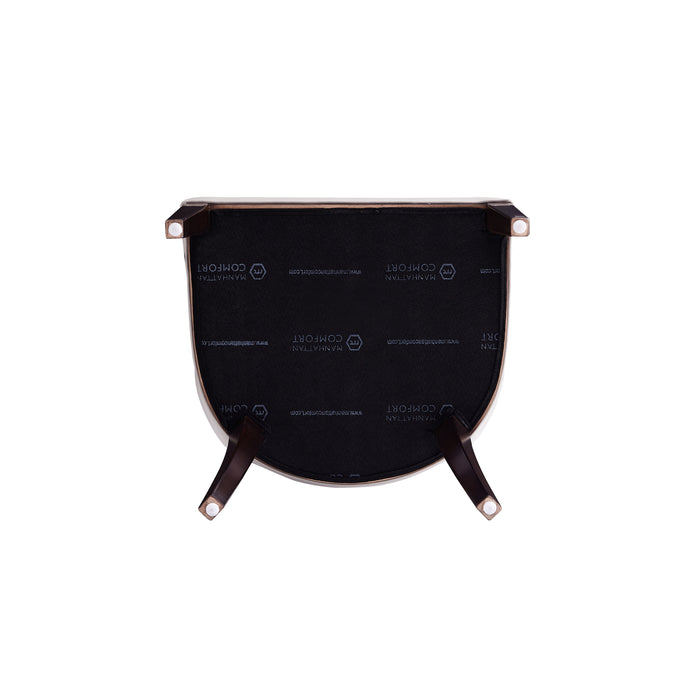 Chaise de salle à manger Grand  de Manhattan Comfort en similicuir - gris clair