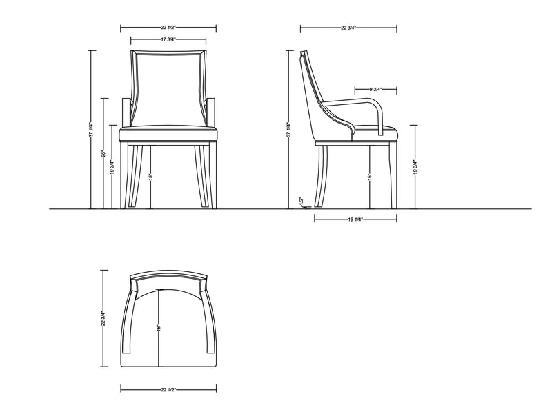 Chaise de salle à manger Grand  de Manhattan Comfort en similicuir - tan