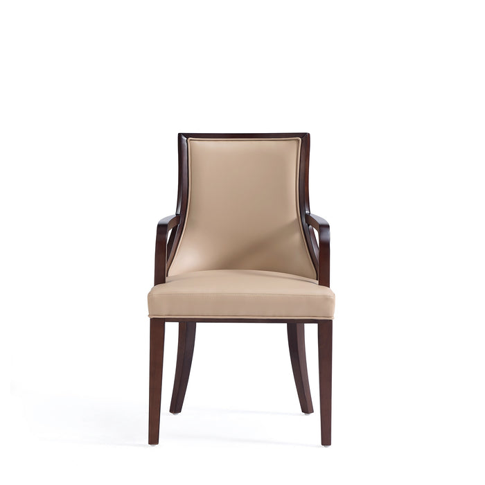 Chaise de salle à manger Grand  de Manhattan Comfort en similicuir - tan