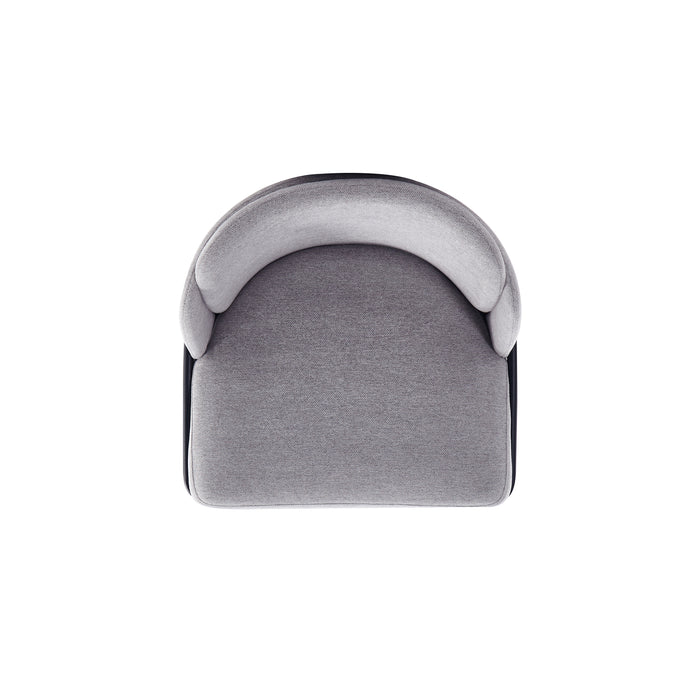 Chaise de salle à manger Flor de Manhattan Comfort en tissu - grise