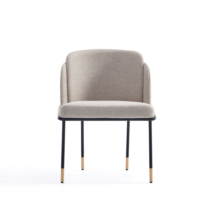 Chaise de salle à manger Flor de Manhattan Comfort en tissu - blé