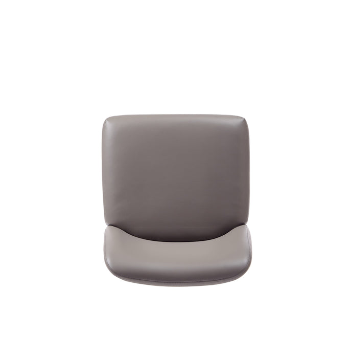 Chaise de salle à manger Serena de Manhattan Comfort en similicuir - gris