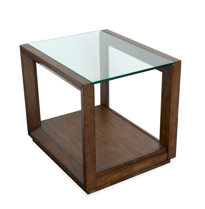 Table de bout Drover de 22 po avec rangement - cannelle 