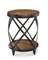 Table d’appoint Eastway de 20 po avec rangement - pin naturel vieilli