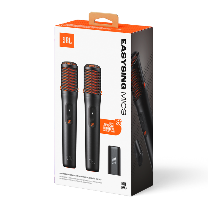 Microphones sans fil EasySing de JBL (JBLEASYSINGMICSAM) - ensemble de 2