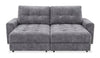 Causeuse modulaire Elevate de Scott Living de 82 po en tissu en chenille avec coulissement électrique - gris